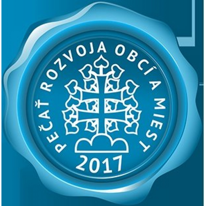 Obec získala Pečať rozvoja obcí a miest 2017, ktorá deklaruje dôveryhodnosť, prosperitu a finančnú stabilitu obce